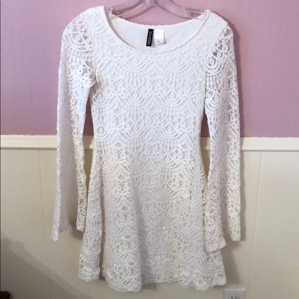 Divided H&M white lace dress size 2